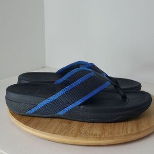 Fitflop Surfer Men's Blue Flip Flops Sandals Size 11